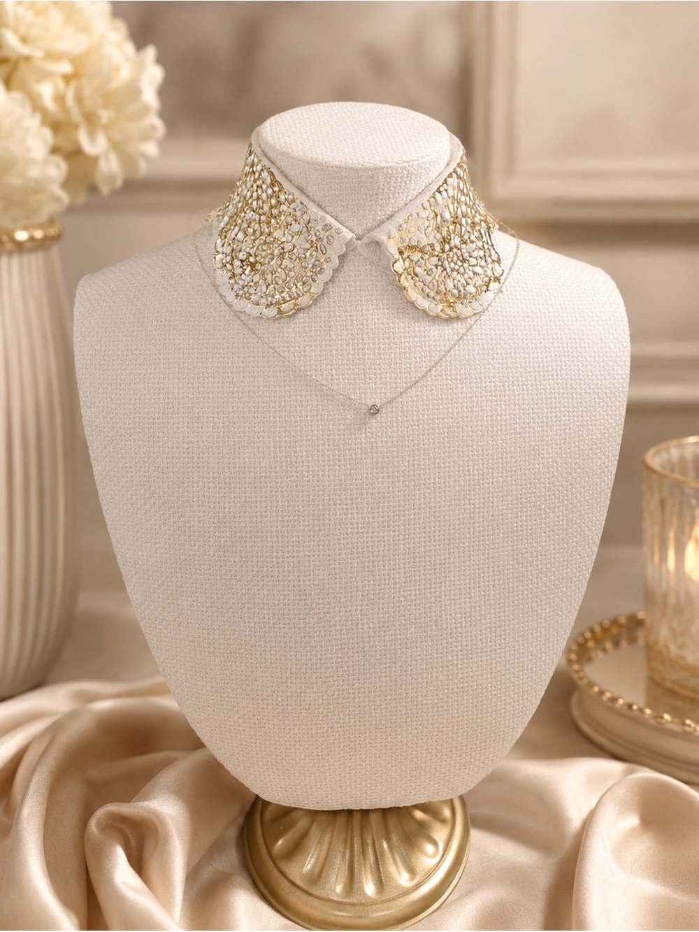 Delicate Gold Single-Accent Pendant Necklace - Gold